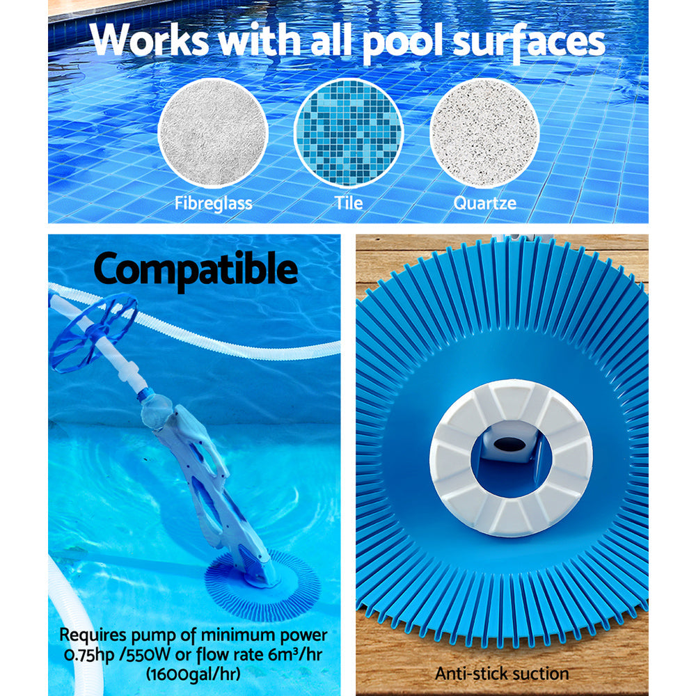 Pool Cleaner Automatic Swimming Pool Floor Climb Wall Automatic Vacuum 10M Hose-5