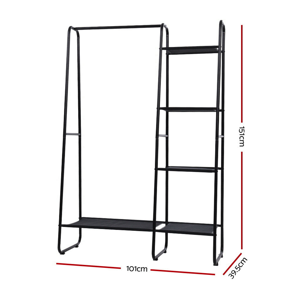 Portable Clothes Rack Garment Hanging Stand Closet Storage Organiser Shelf Home-1