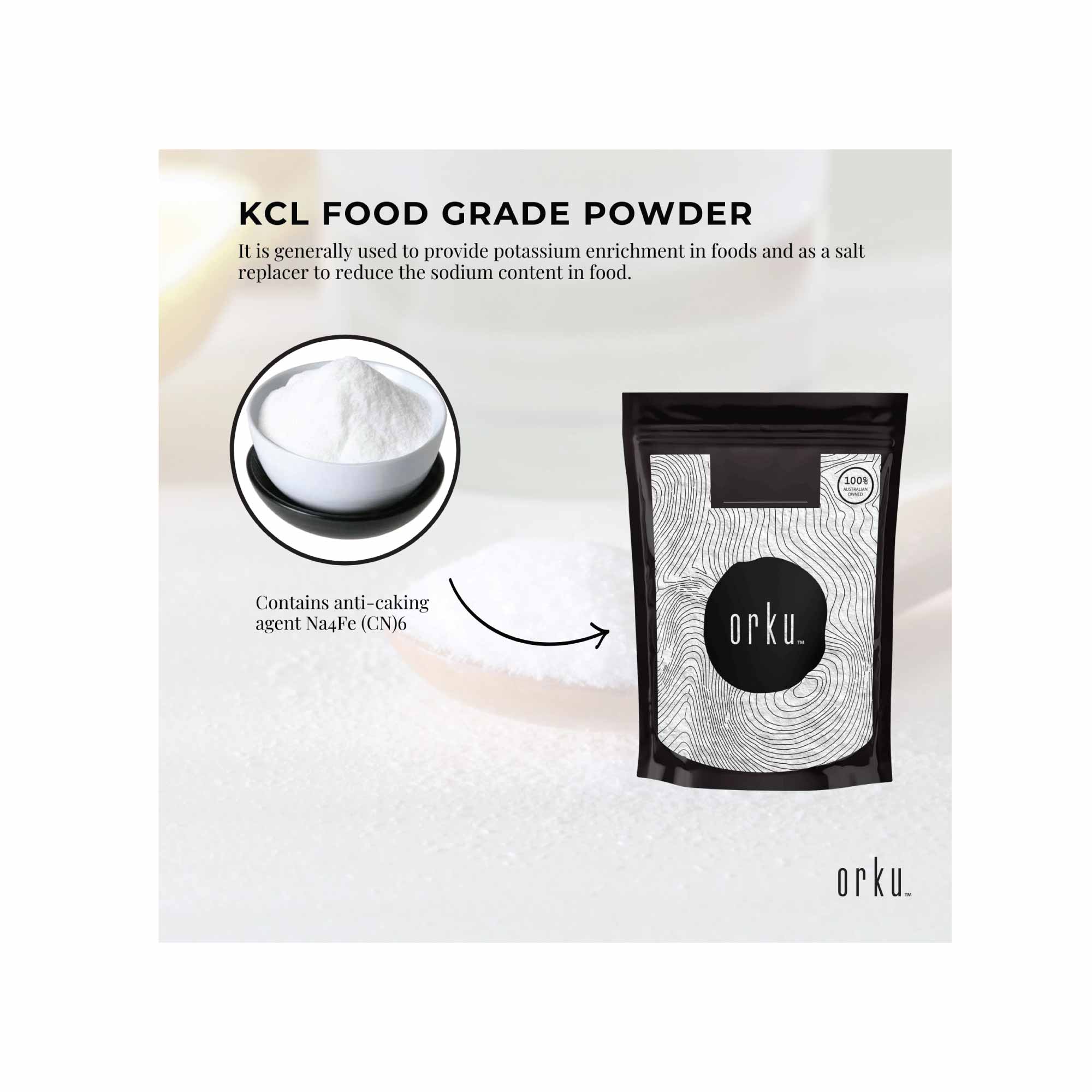 Potassium Chloride Powder - Pure KCL E508 Food Grade Salt Supplement Bulk-6