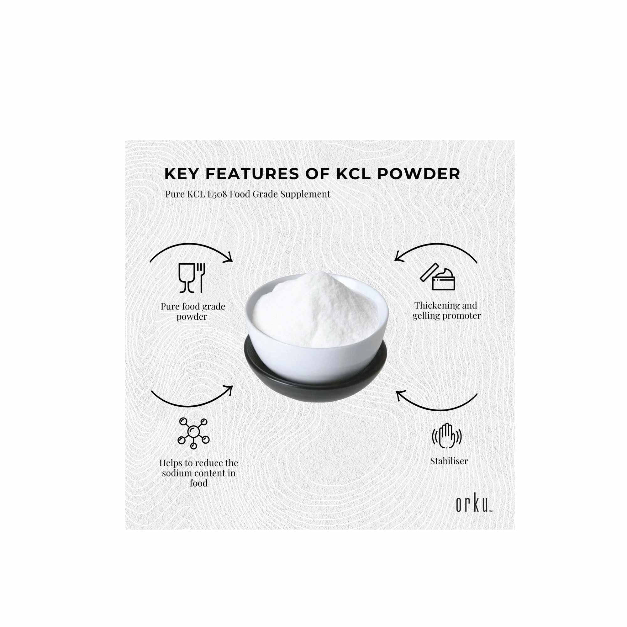 Potassium Chloride Powder - Pure KCL E508 Food Grade Salt Supplement Bulk-7