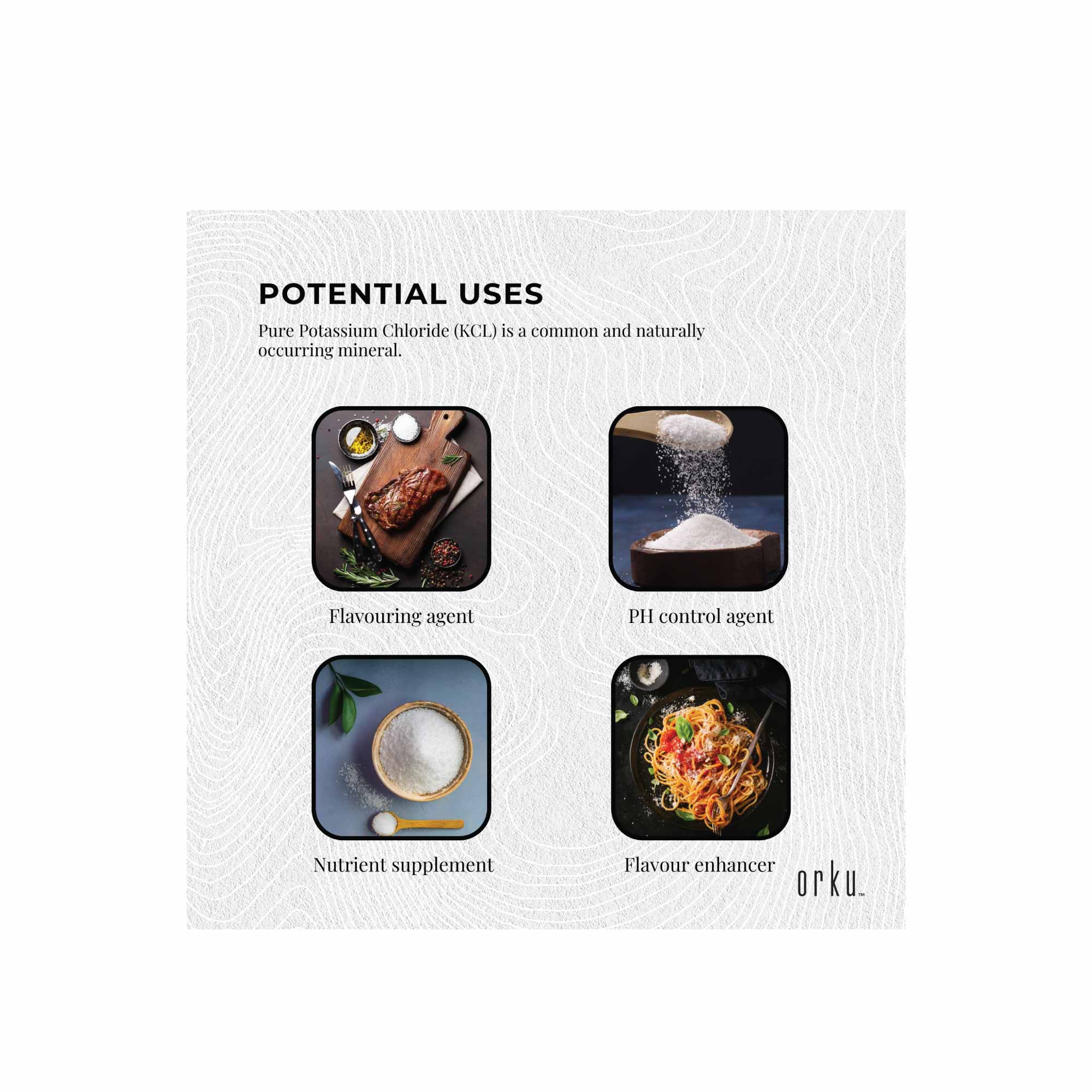 Potassium Chloride Powder - Pure KCL E508 Food Grade Salt Supplement Bulk-8