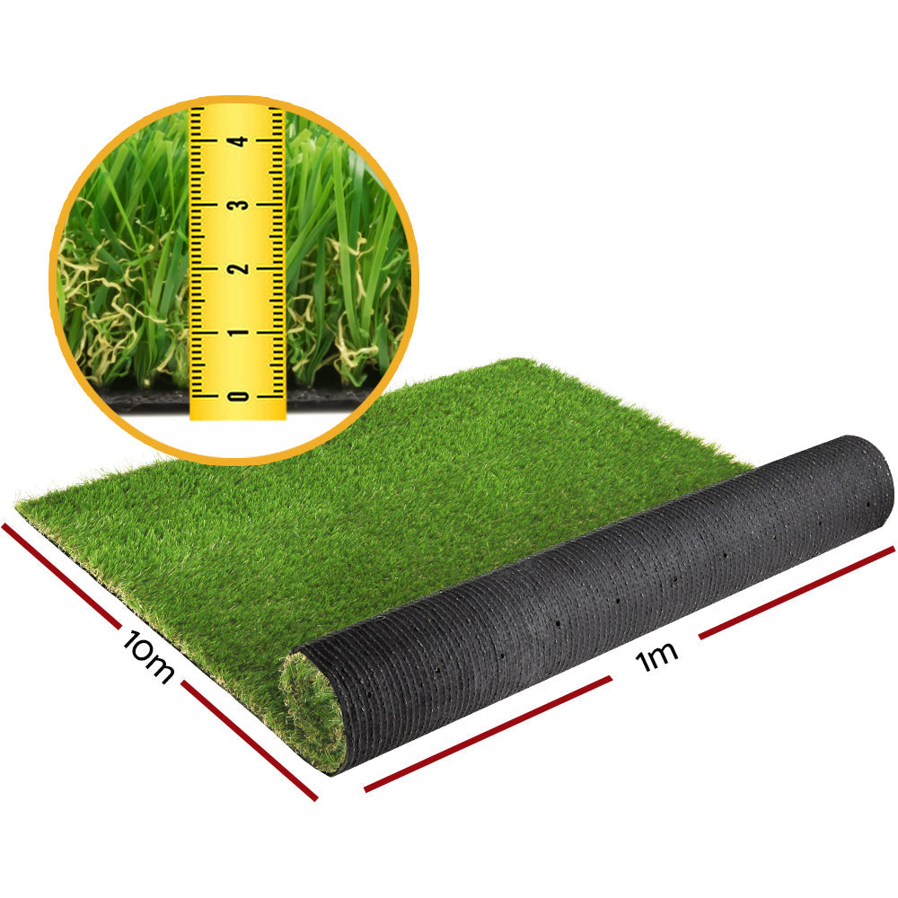 Primeturf Artificial Grass 40mm 1mx10m 10sqm Synthetic Fake Turf Plants Plastic Lawn 4-coloured-1