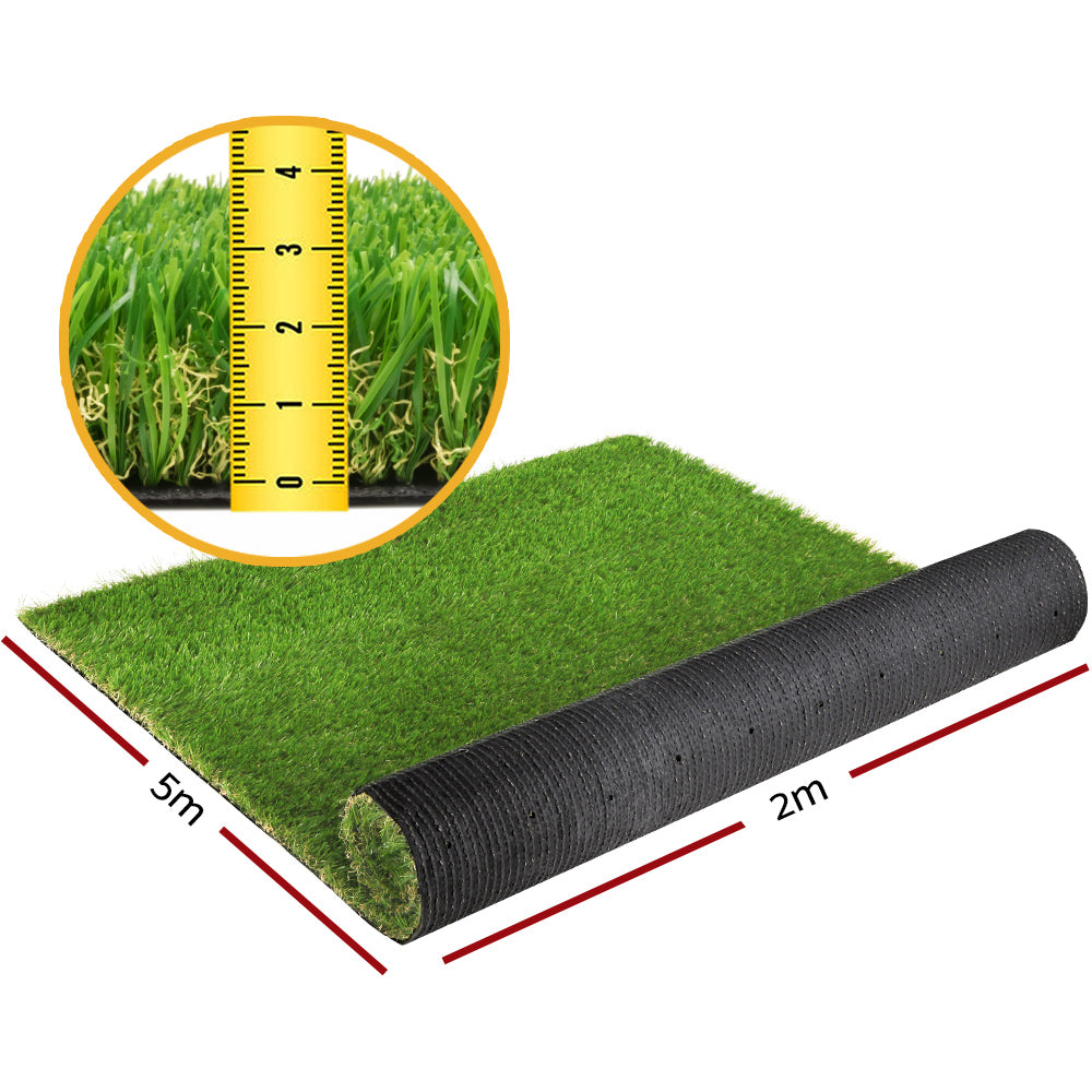 Primeturf Artificial Grass Synthetic Fake Lawn 2mx5m Turf Plastic Plant 30mm-1