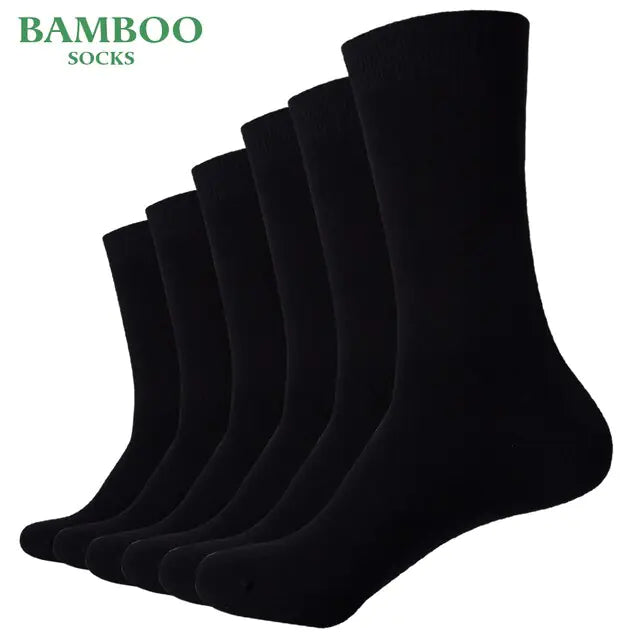 Black Breathable Business Dress Socks