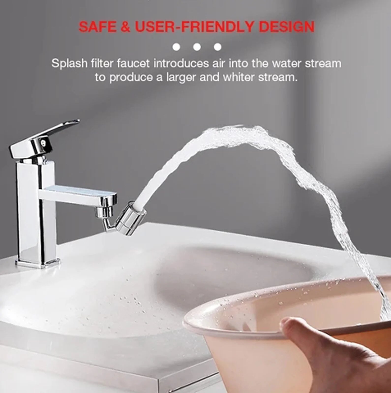 720 Degrees Universal Splash Filter Faucet