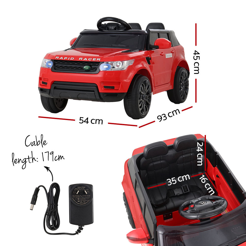 Rigo Kids Ride On Car 12V Electric Toys Cars Battery Remote Control Red-1