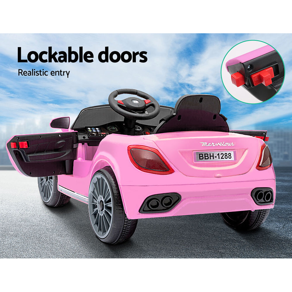 Rigo Kids Ride On Car Battery Electric Toy Remote Control Pink Cars Dual Motor-8