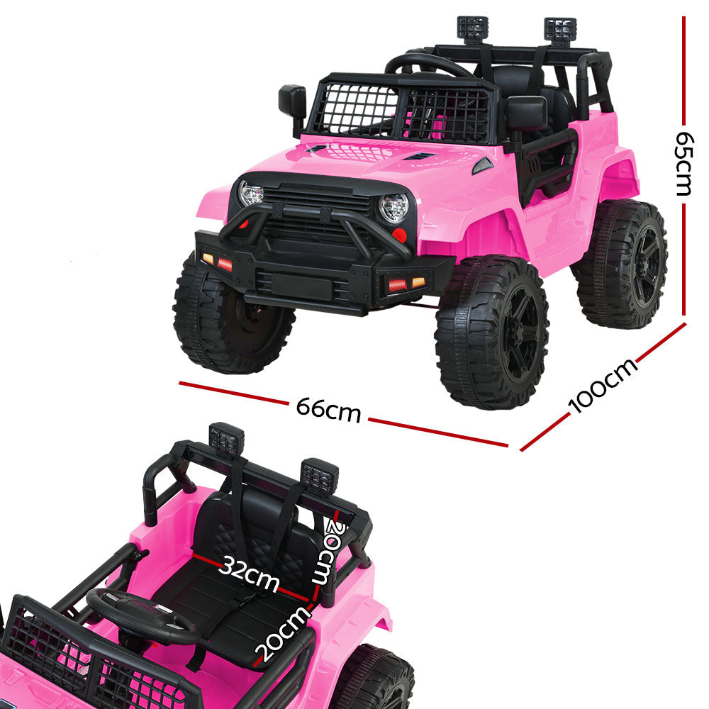 Rigo Kids Ride On Car Electric 12V Car Toys Jeep Battery Remote Control Pink-1