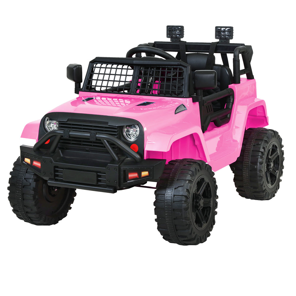 Rigo Kids Ride On Car Electric 12V Car Toys Jeep Battery Remote Control Pink-0