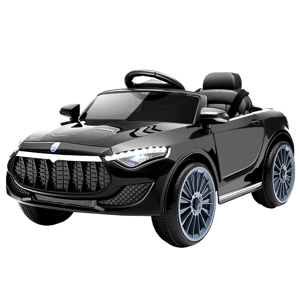 Rigo Kids Ride On Car Electric Toys 12V Battery Remote Control Black MP3 LED-0