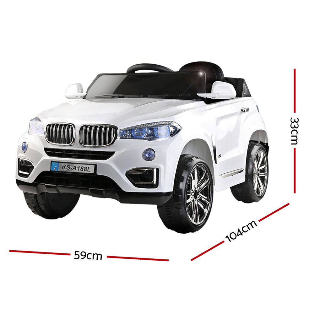 Rigo Kids Ride On Car  - White-1