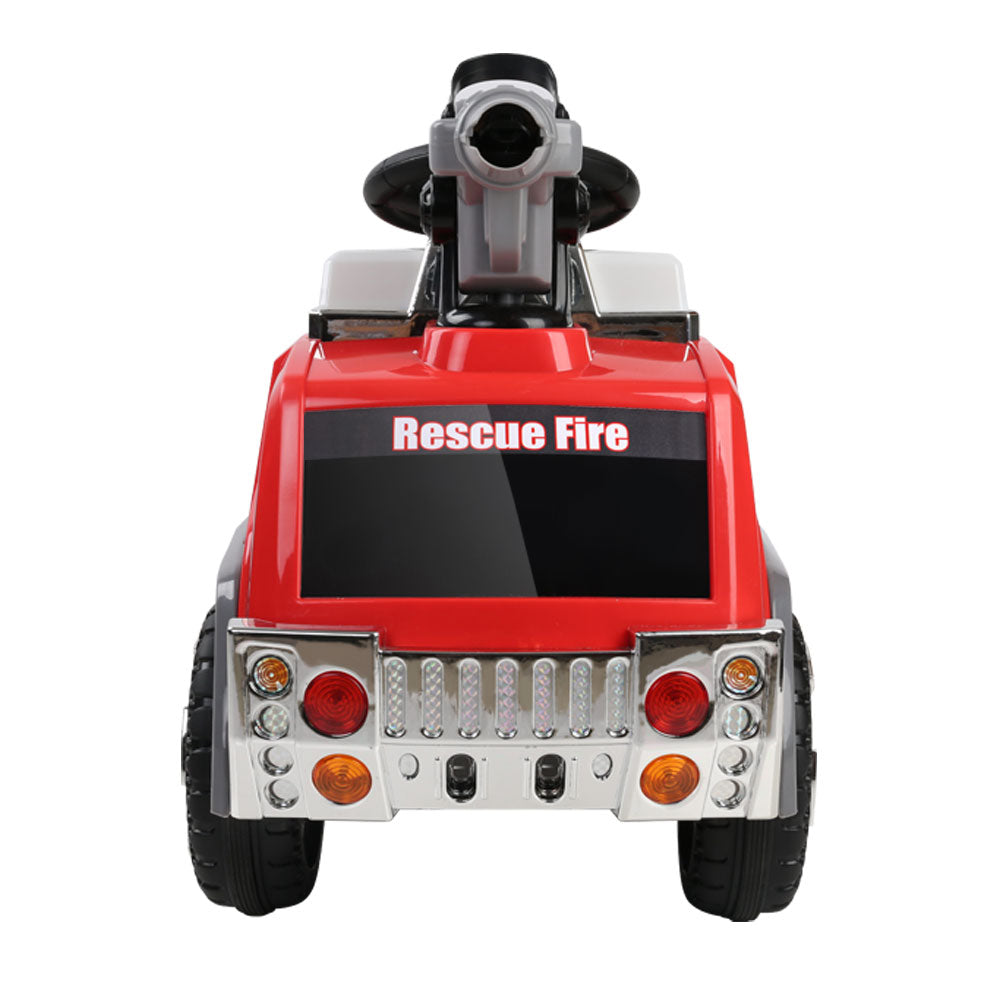 Rigo Kids Ride On Fire Truck Motorbike Motorcycle Car Red Grey-2