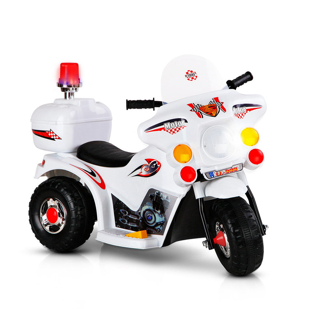 Rigo Kids Ride On Motorbike Motorcycle Car Toys White-0