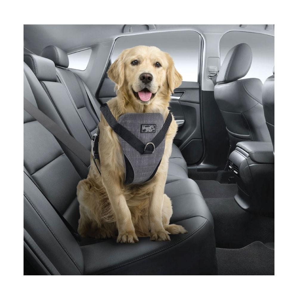 S Dog Harness 2 in 1 Combo - Car Travel Rides + Walks - No Pull Leash Seat Belt-4