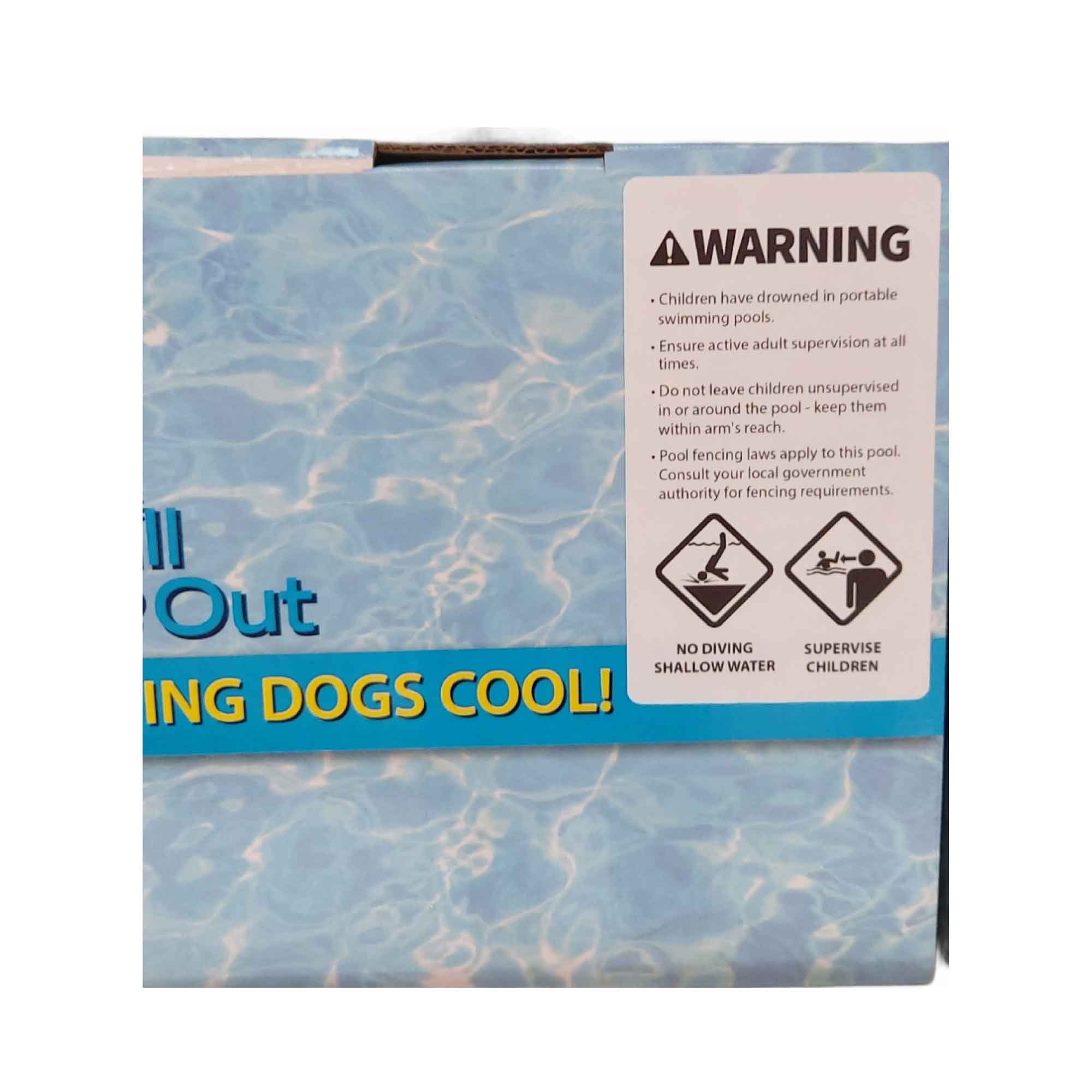 S Dog Swimming Pool - Chill Out Plastic Pet Puppy Bath Splash Fun All For Paws-10