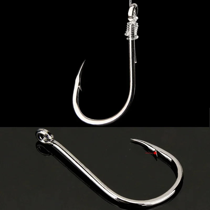 Aorace Fishing Hooks Set High Carbon Steel Barbed FishHooks for Saltwater Freshwater Fishing Gear fishing accessories