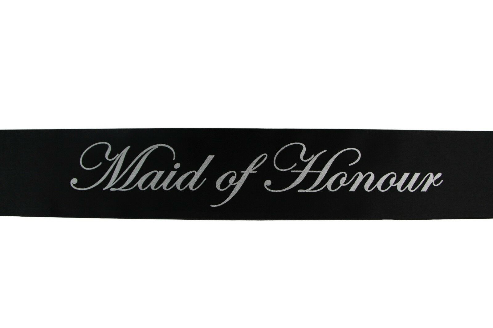 Sashes Hens Sash Party Black/Silver - Maid Of Honour-1