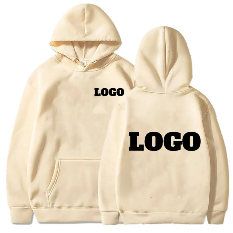 Customized Printed Men Women Hoodie Loose Casual Clothing Fashion Warm Fleece Hoodies Personality Street Hip Hop Sweatshirt