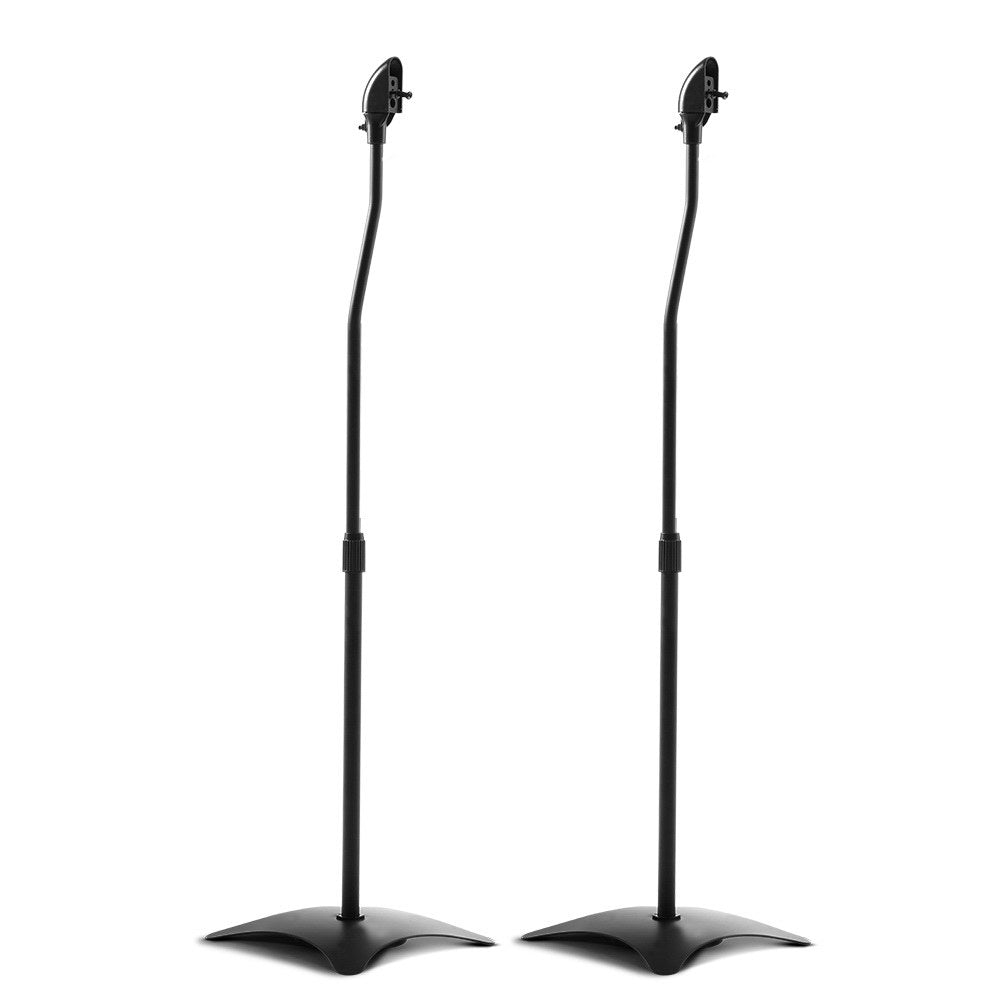 Set of 2 112CM Surround Sound Speaker Stand - Black-0