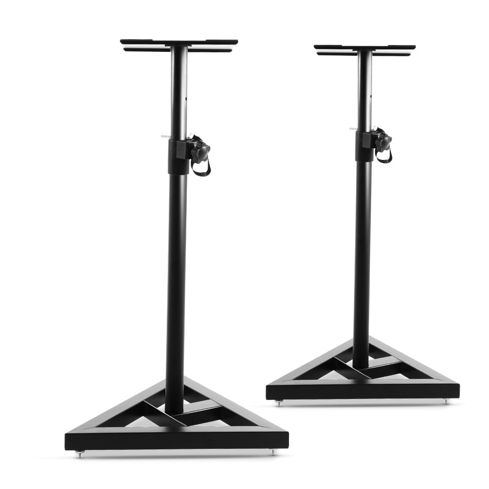 Set of 2 120CM Surround Sound Speaker Stand - Black-0