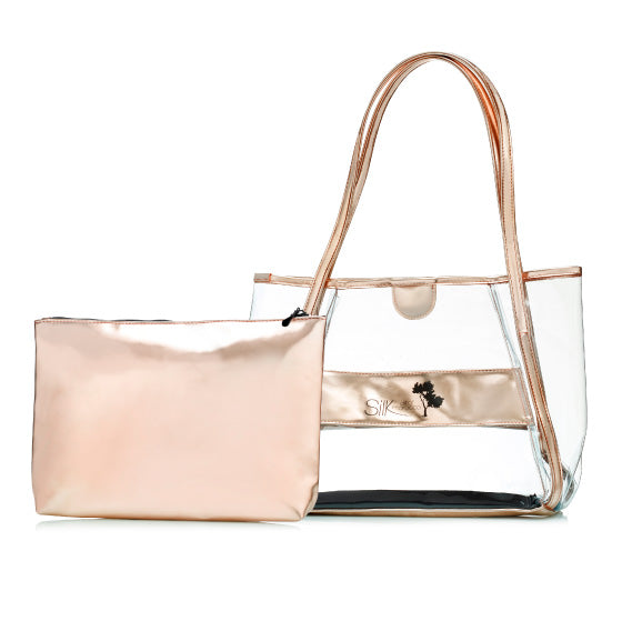 Silk Beach Bag - Rose Gold-1