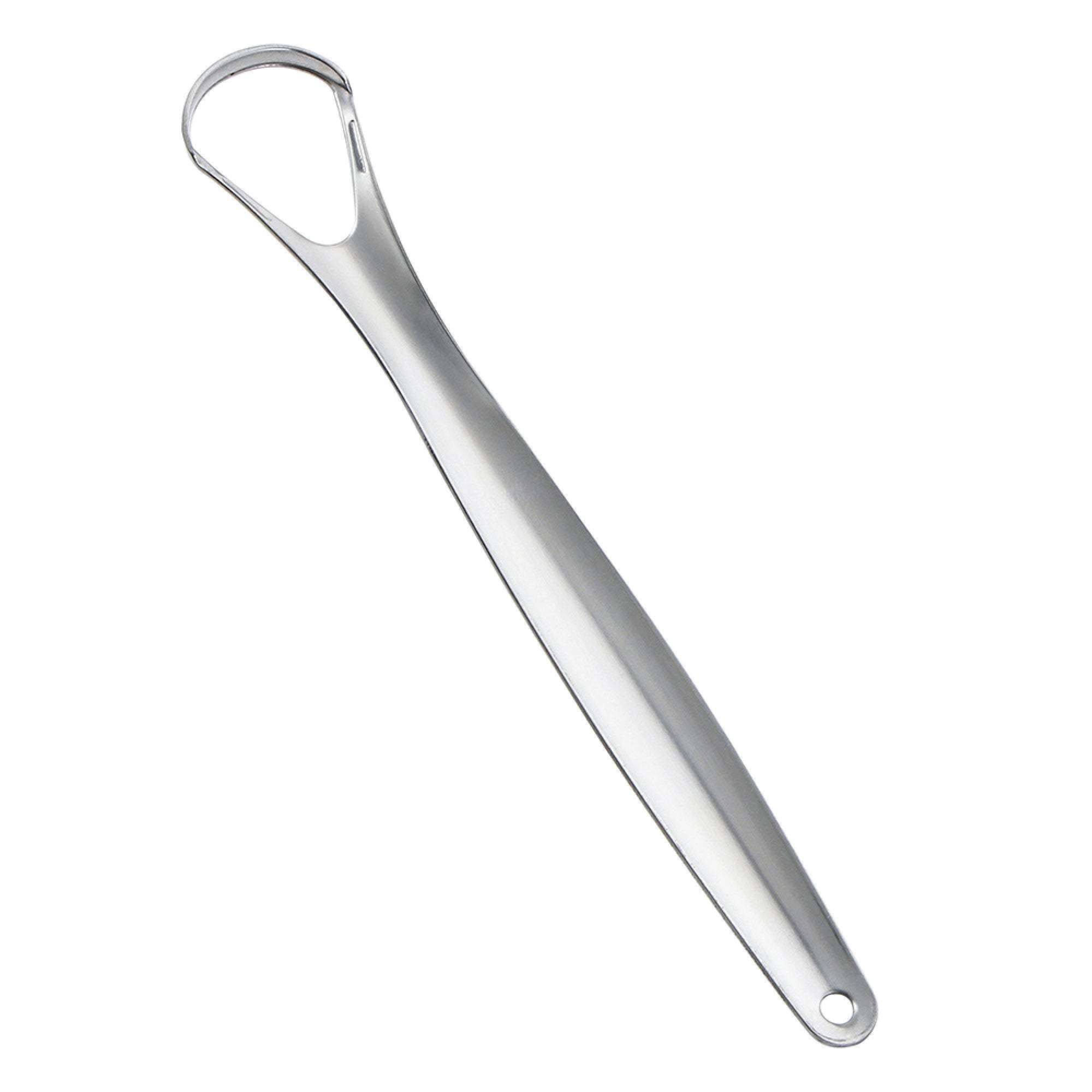 Stainless Steel Tongue Scraper Cleaner Oral Hygiene Reduce Bad Breath Metal Tool-0
