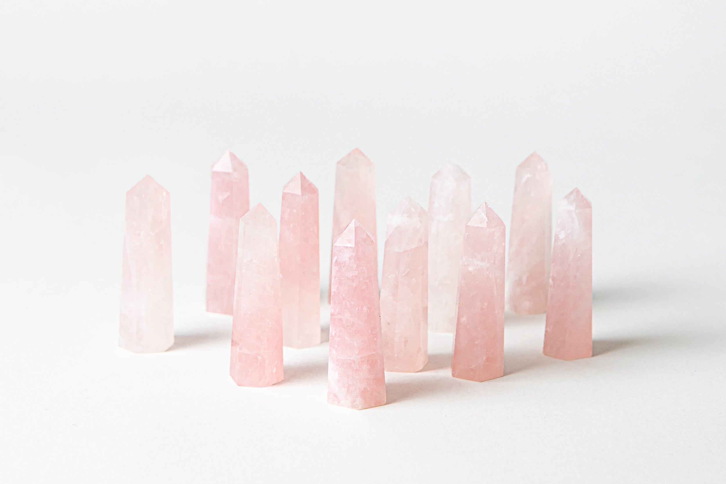 Taurus Crystal Trio - Rose Quartz, Selenite + Lapis Lazuli-6
