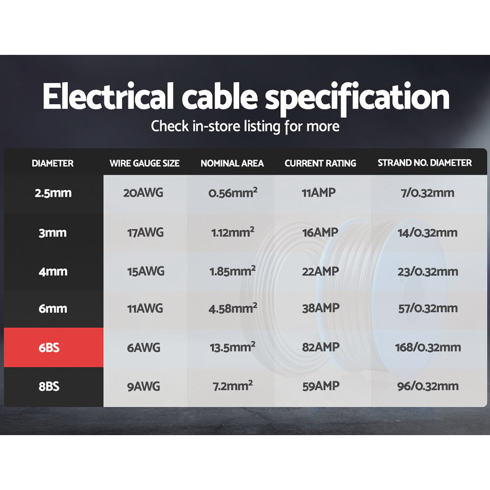 Twin Core Wire Electrical Automotive Cable 2 Sheath 450V 10M 6B&S-2