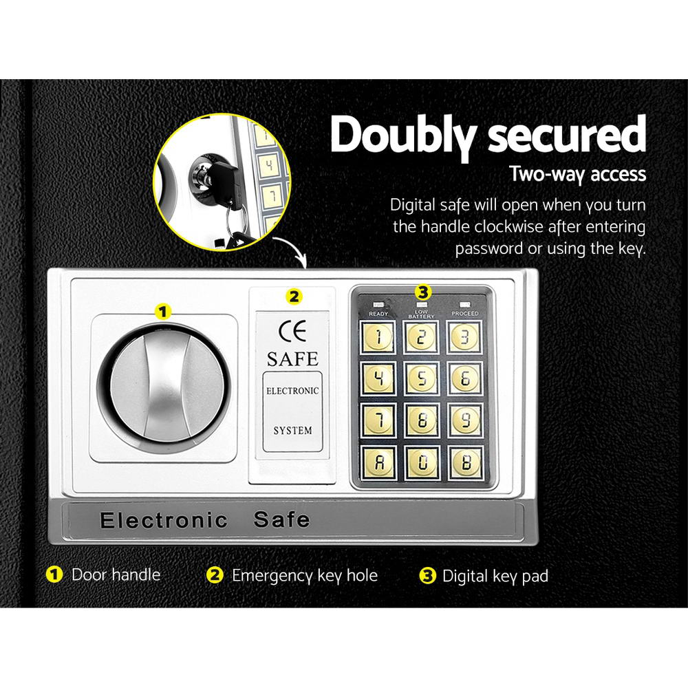 UL-TECH Electronic Safe Digital Security Box 8.5L-4