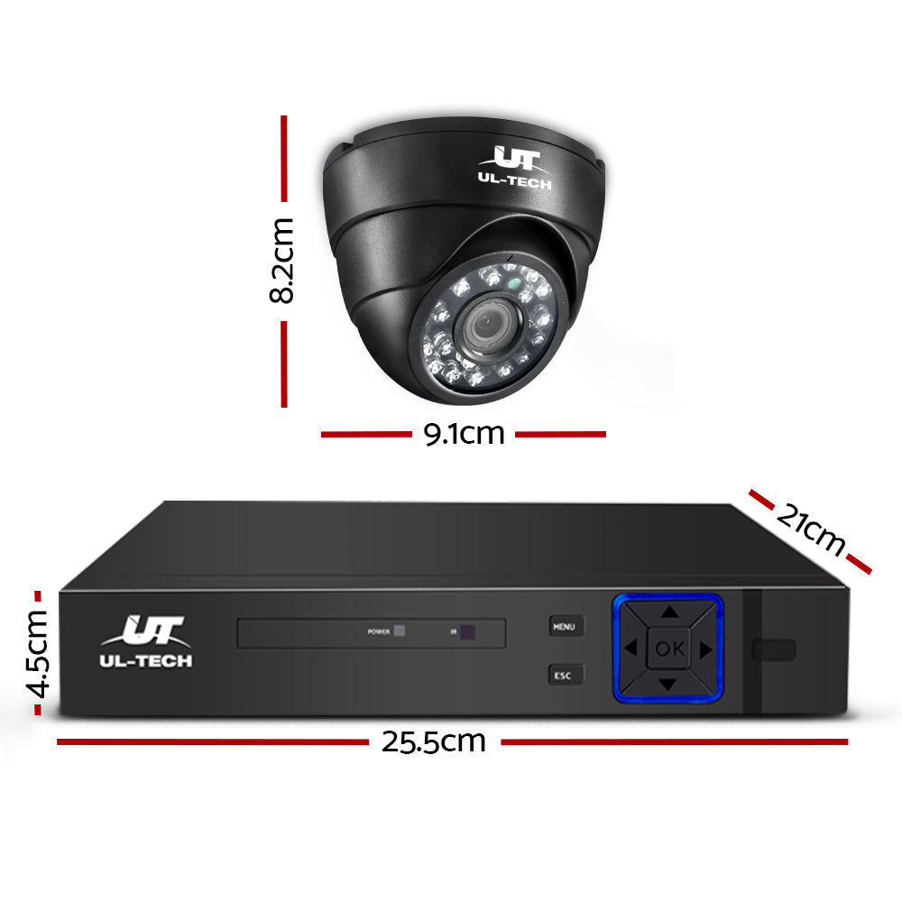 UL-Tech CCTV Security System 2TB 8CH DVR 1080P 4 Camera Sets-1