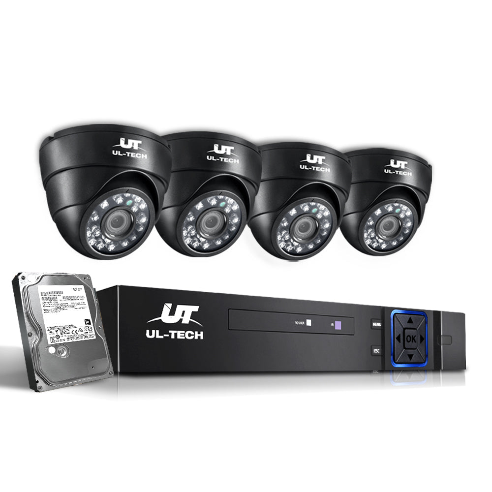 UL-Tech CCTV Security System 2TB 8CH DVR 1080P 4 Camera Sets-0
