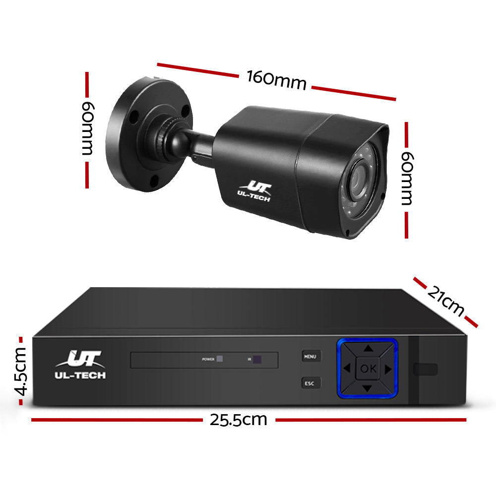 UL-Tech CCTV Security System 2TB 8CH DVR 1080P 8 Camera Sets-1