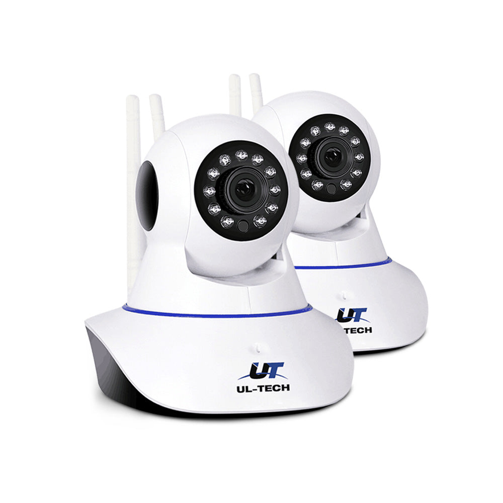 UL Tech Set of 2 1080P IP Wireless Camera - White-0