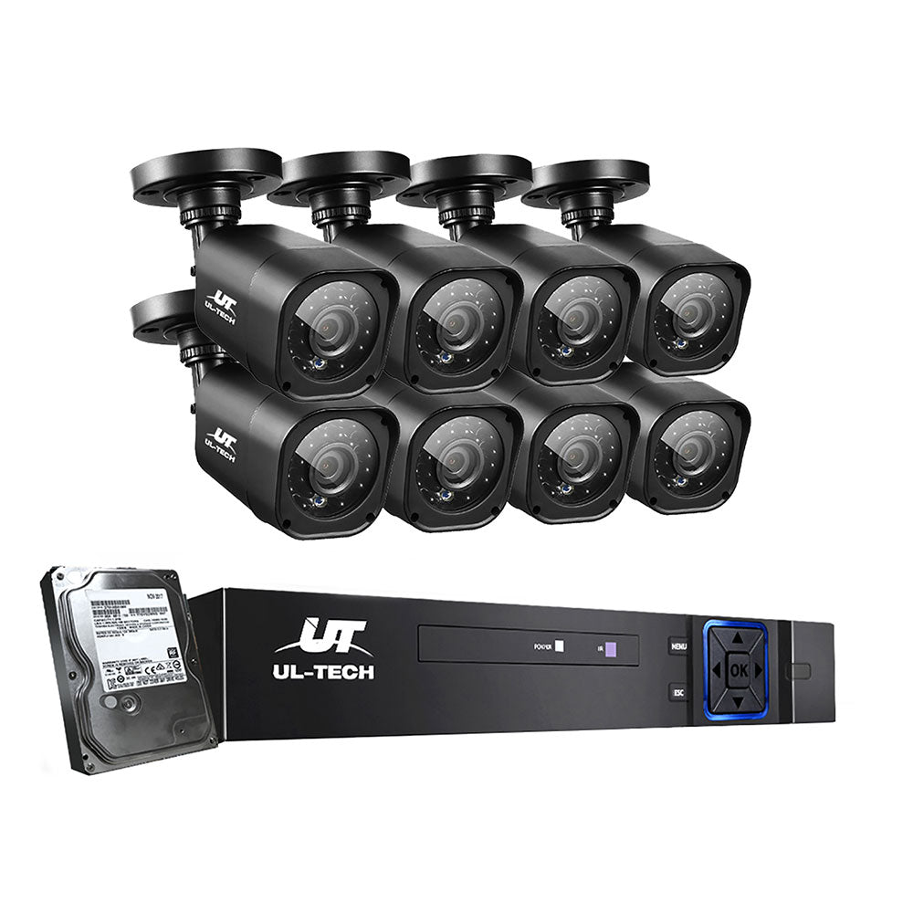 UL-tech CCTV Camera Home Security System 8CH DVR 1080P 1TB Hard Drive Outdoor-0