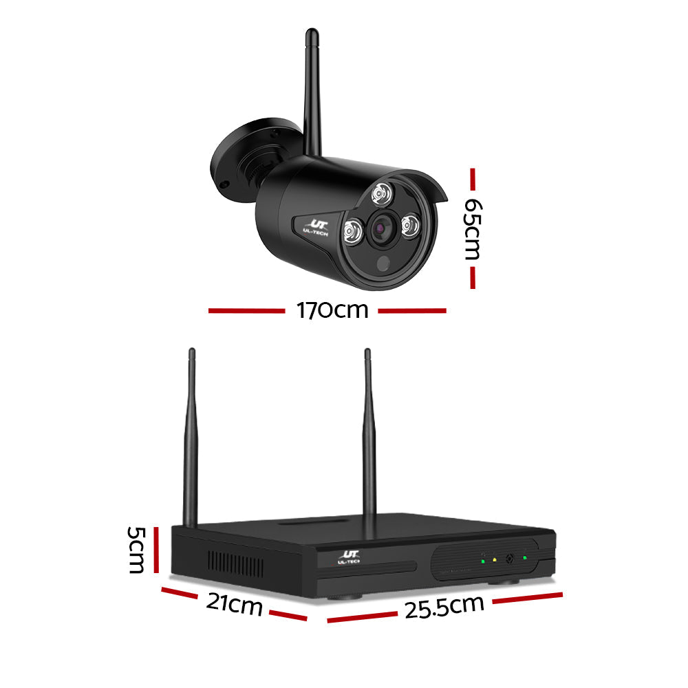 UL-tech CCTV Wireless Security Camera System 8CH Home Outdoor WIFI 8 Bullet Cameras Kit 1TB-1