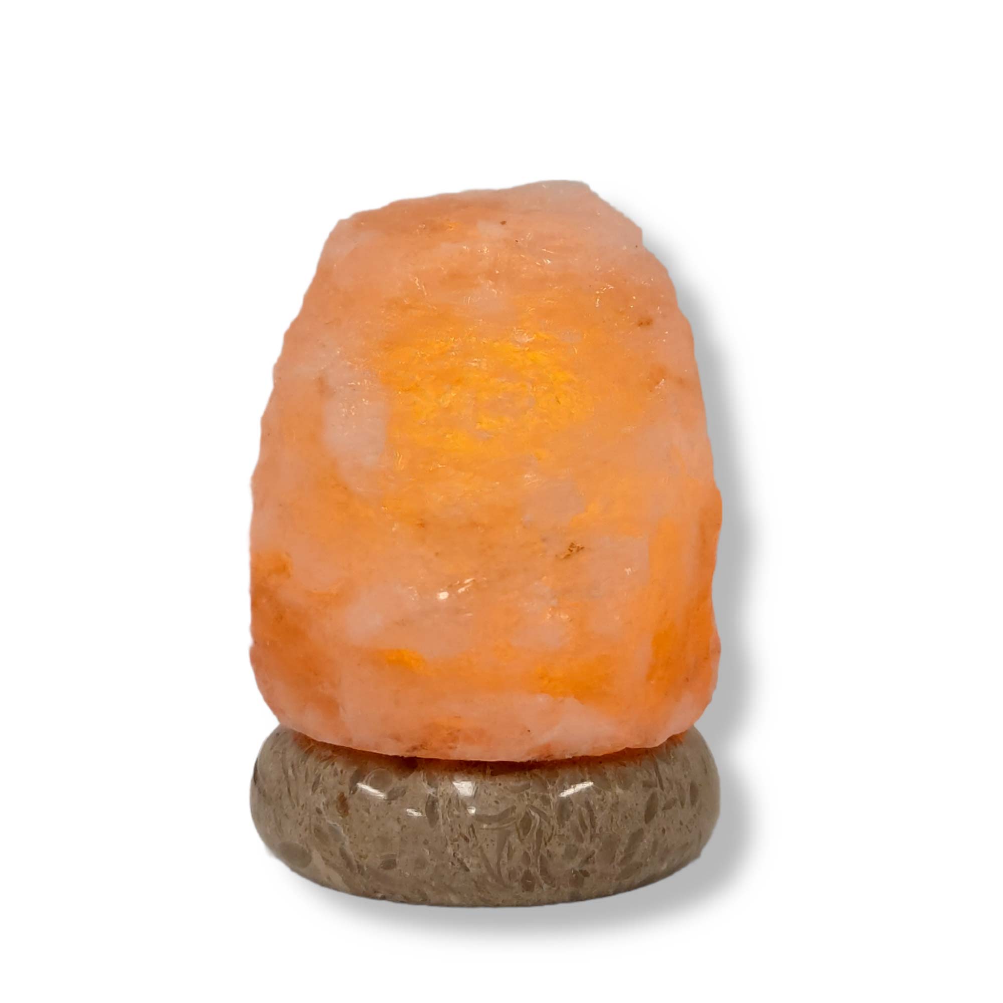 USB Himalayan Pink Rock Salt Lamp - Carved Shape Crystal LED Light-11