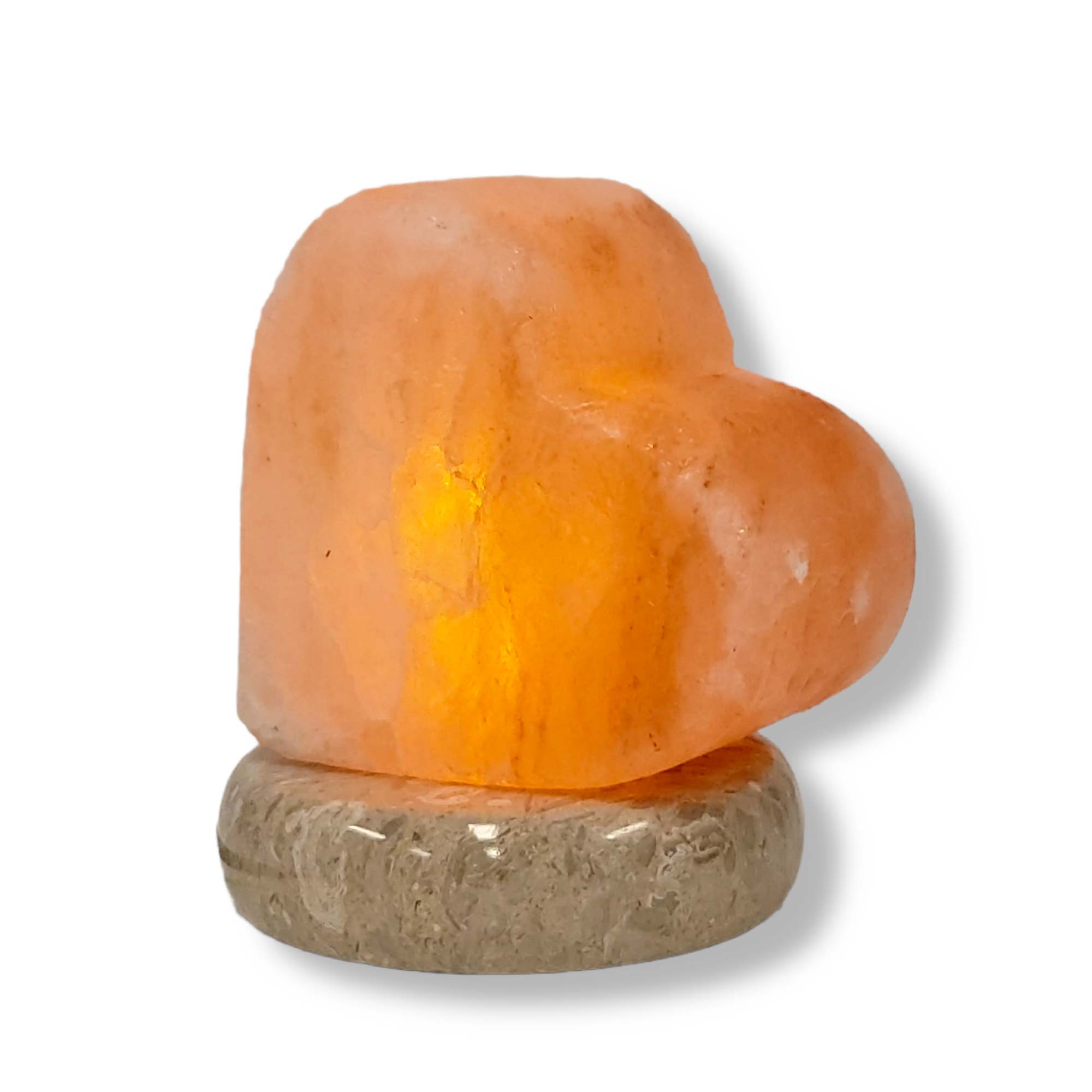 USB Himalayan Pink Rock Salt Lamp - Carved Shape Crystal LED Light-2