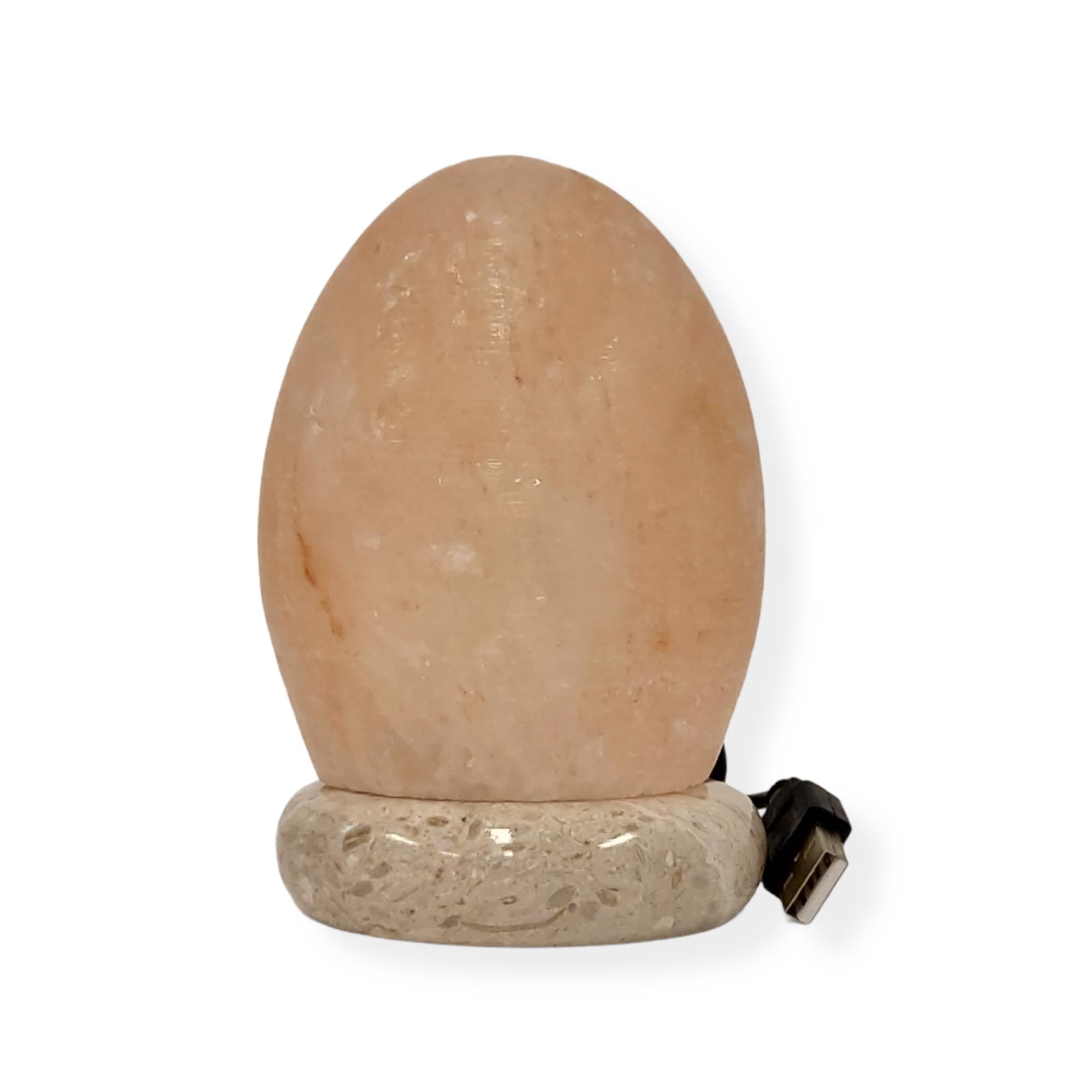 USB Himalayan Pink Rock Salt Lamp - Carved Shape Crystal LED Light-7