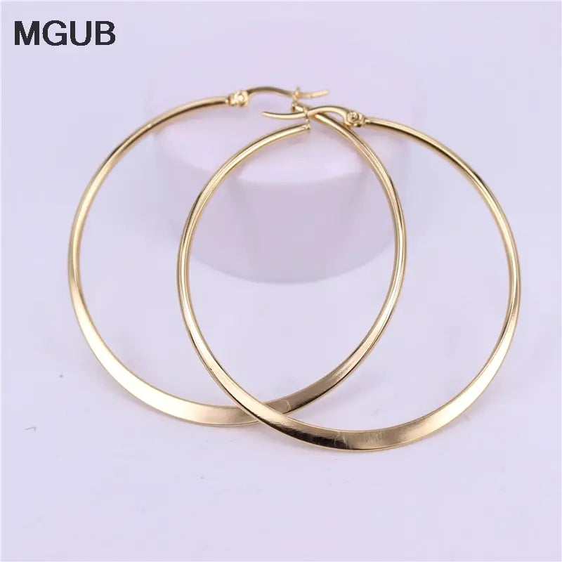 MGUB Stainless Steel Simple Earrings