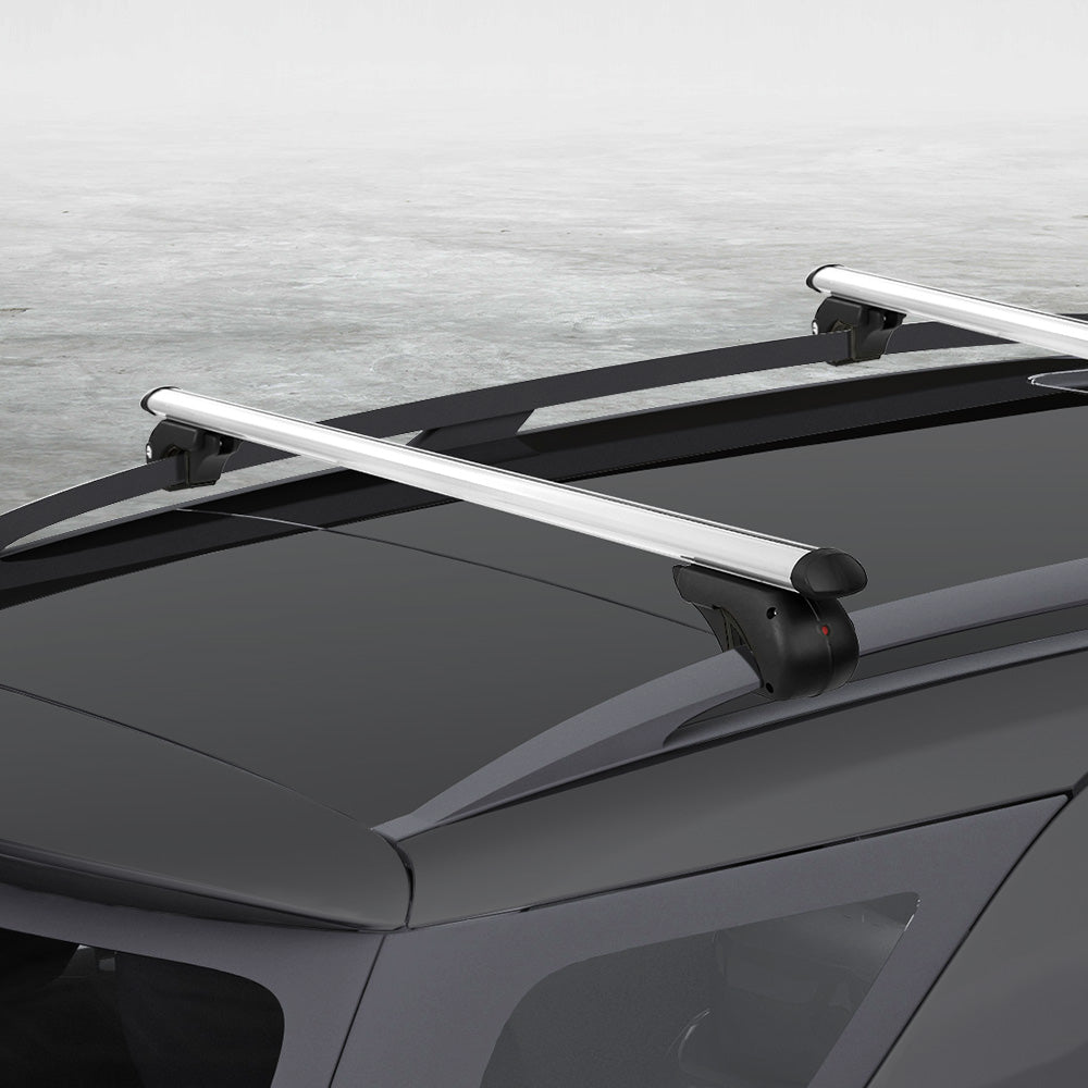 Universal Car Roof Rack Cross Bars Aluminium Silver Adjustable 108cm Racks-6