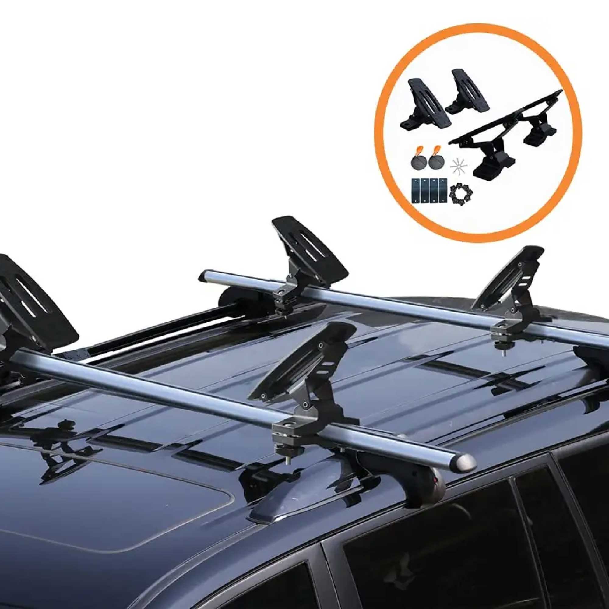 Universal Kayak Holder Car Roof Rack - Travel Saddle Watercraft Carrier Storage-3