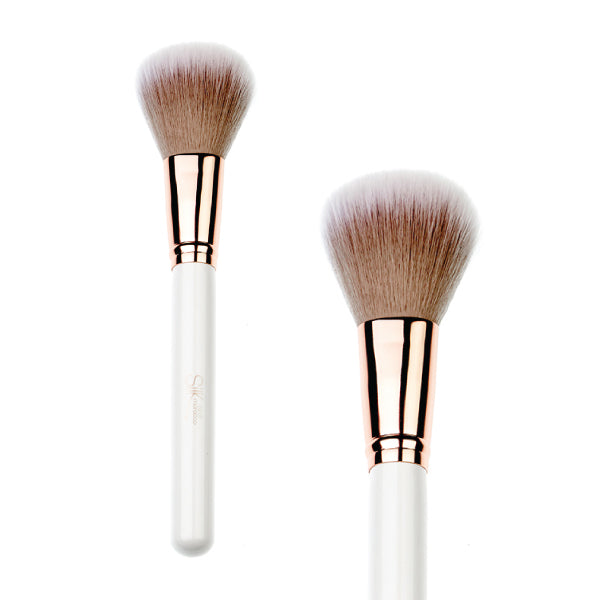 VEGAN POWDER BRUSH WHITE & ROSE GOLD-0