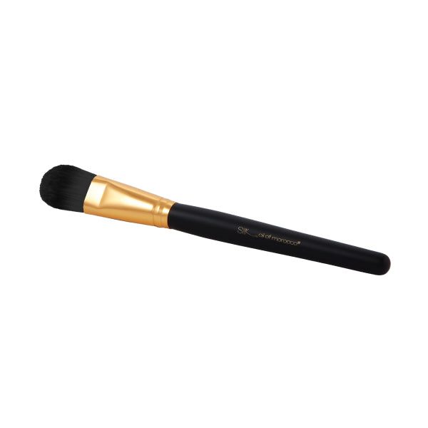 Vegan Foundation Brush - BLACK & GOLD - Black Tip-0