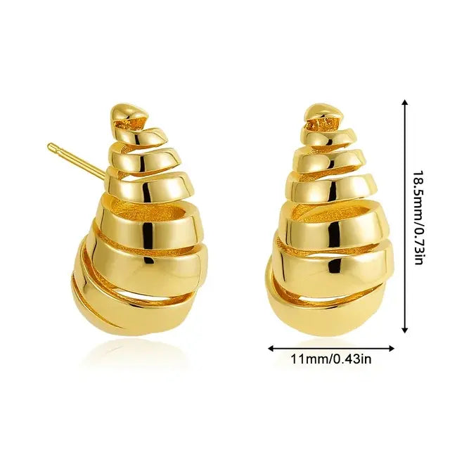 Thick Drop Earrings