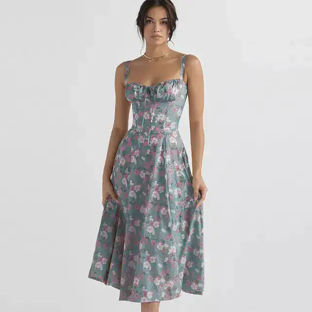 Summer Floral  A-line Dress