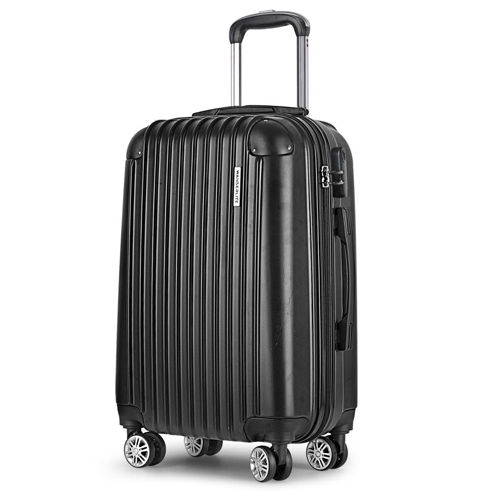 Wanderlite 24" Luggage Trolley Travel Suitcase Set Hard Case Shell Lightweight-0