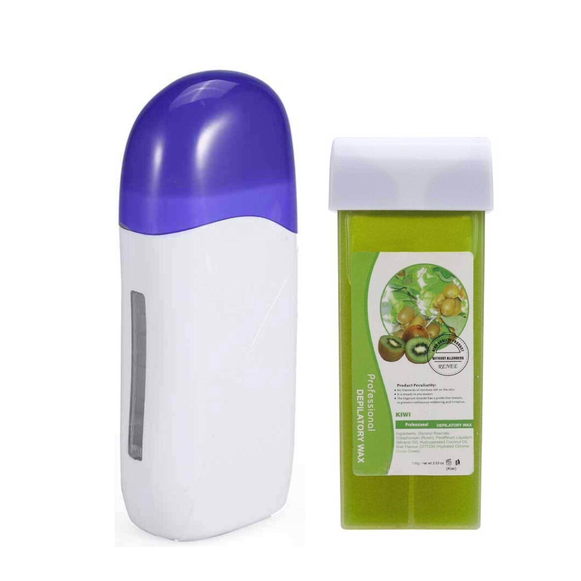 Wax Roll On Heater Warmer + Waxing Cartridge - Salon Hair Removal-3