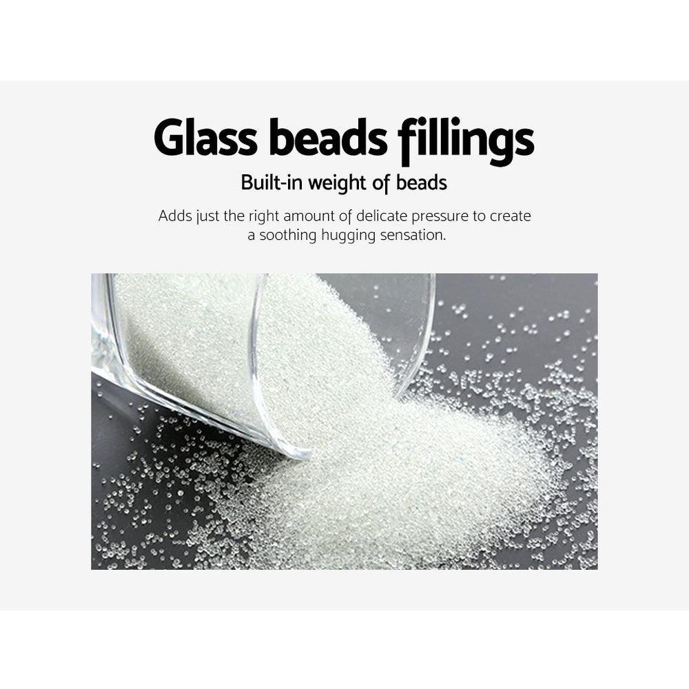 Weighted Blanket Adult 5KG Heavy Gravity Blankets Microfibre Cover Calming Relax Anxiety Relief Grey-5