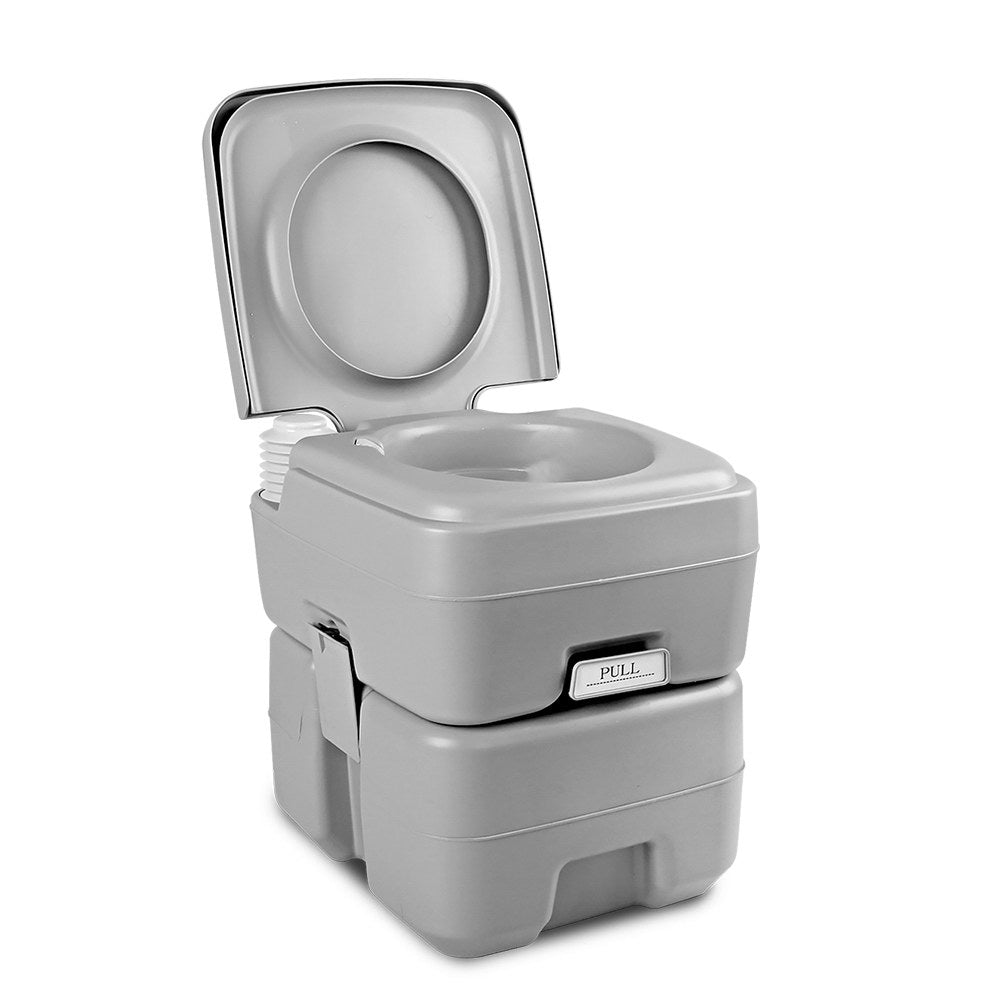 Weisshorn 20L Portable Outdoor Camping Toilet - Grey-0