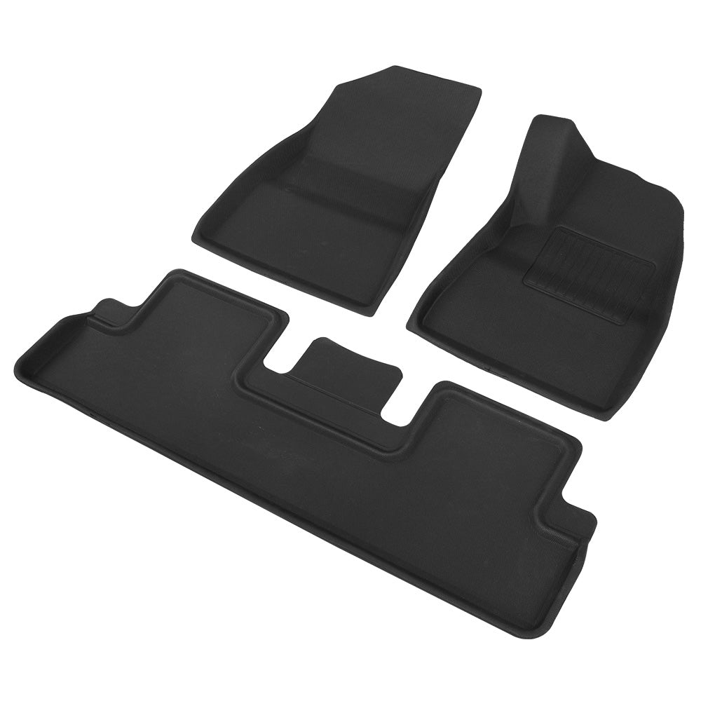 Weisshorn Car Rubber Floor Mats Front and Rear For Tesla Model 3 2021-2022-1